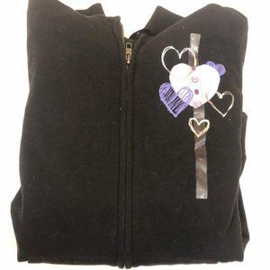 Victoria's Secret Love Pink Black Hoodie Size S